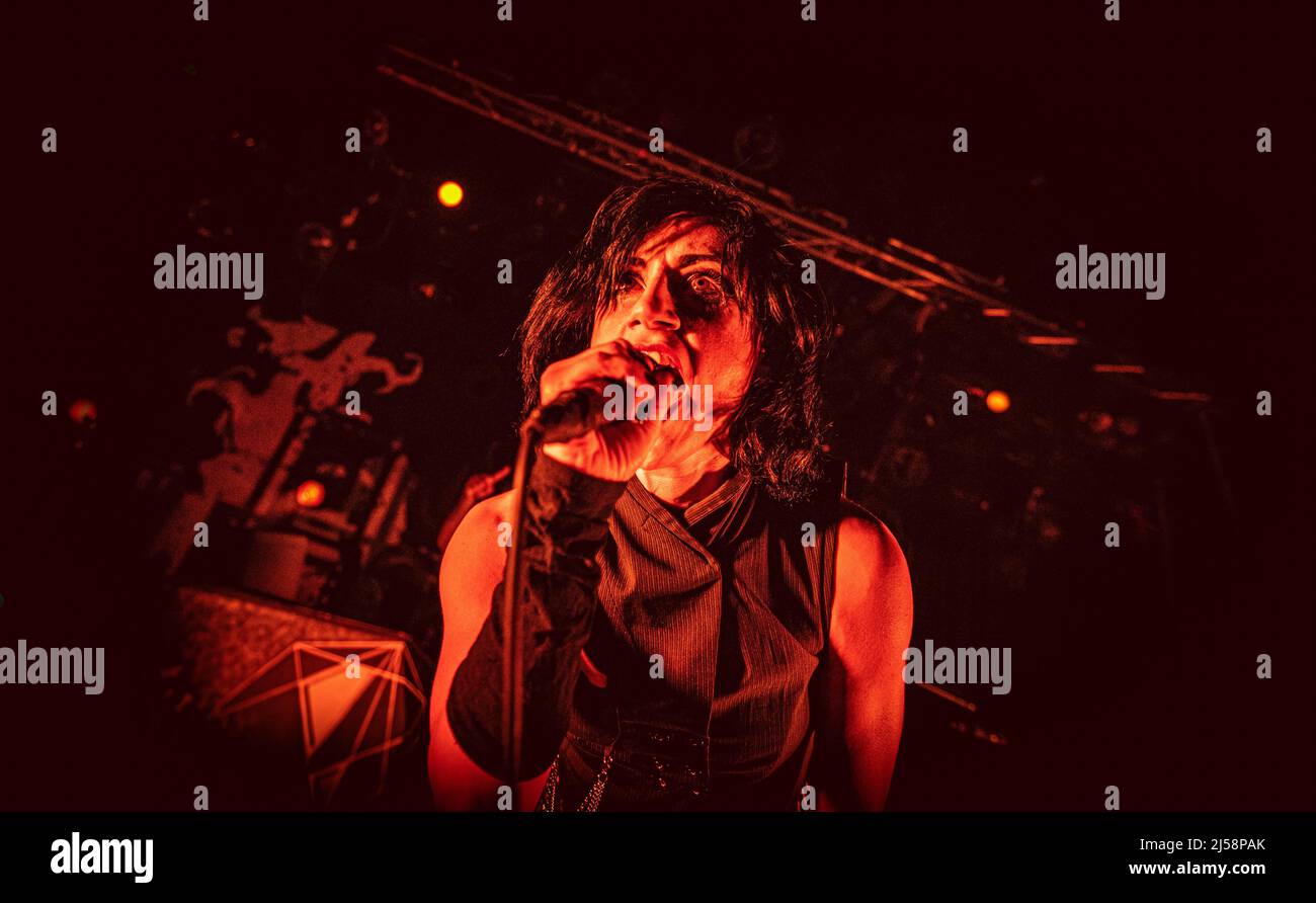 Copenhagen Denmark th Apr 22 The French Metal Act Igorrr Performs A Live Concert At Pumpehuset In Copenhagen Here Vocalist Aphrodite Bouvier Is Seen Live On Stage Photo Credit Gonzales Photo Alamy Live