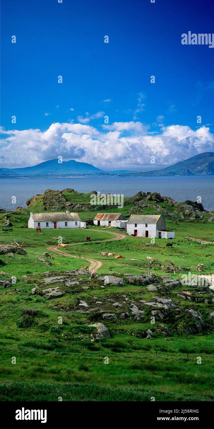 Farm houses at Malin Head Irelands most northerly point, Inishowen