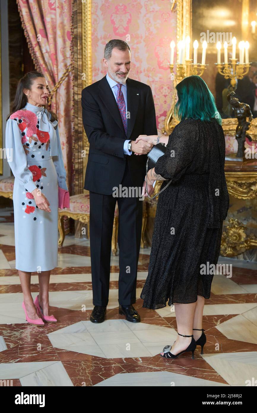 Madrid. Spain. 20220421, Elisabet Benavent attend a Lunch For Literature  World Members at Royal Palace on April 21, 2022 in Madrid, Spain Credit:  MPG/Alamy Live News Stock Photo - Alamy