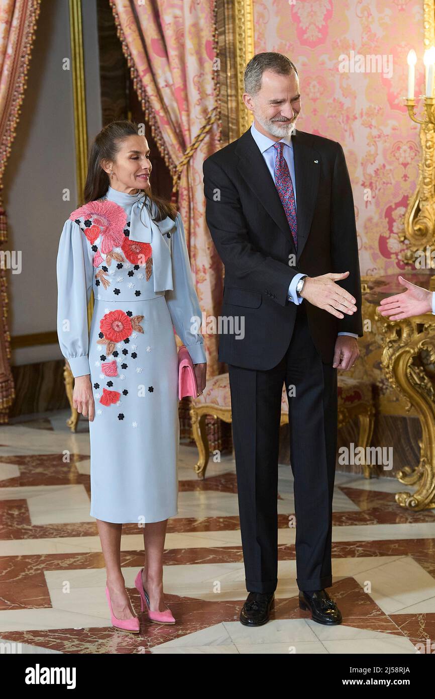 Madrid, Madrid, Spain. 21st Apr, 2022. King Felipe VI Of Spain, Queen ...