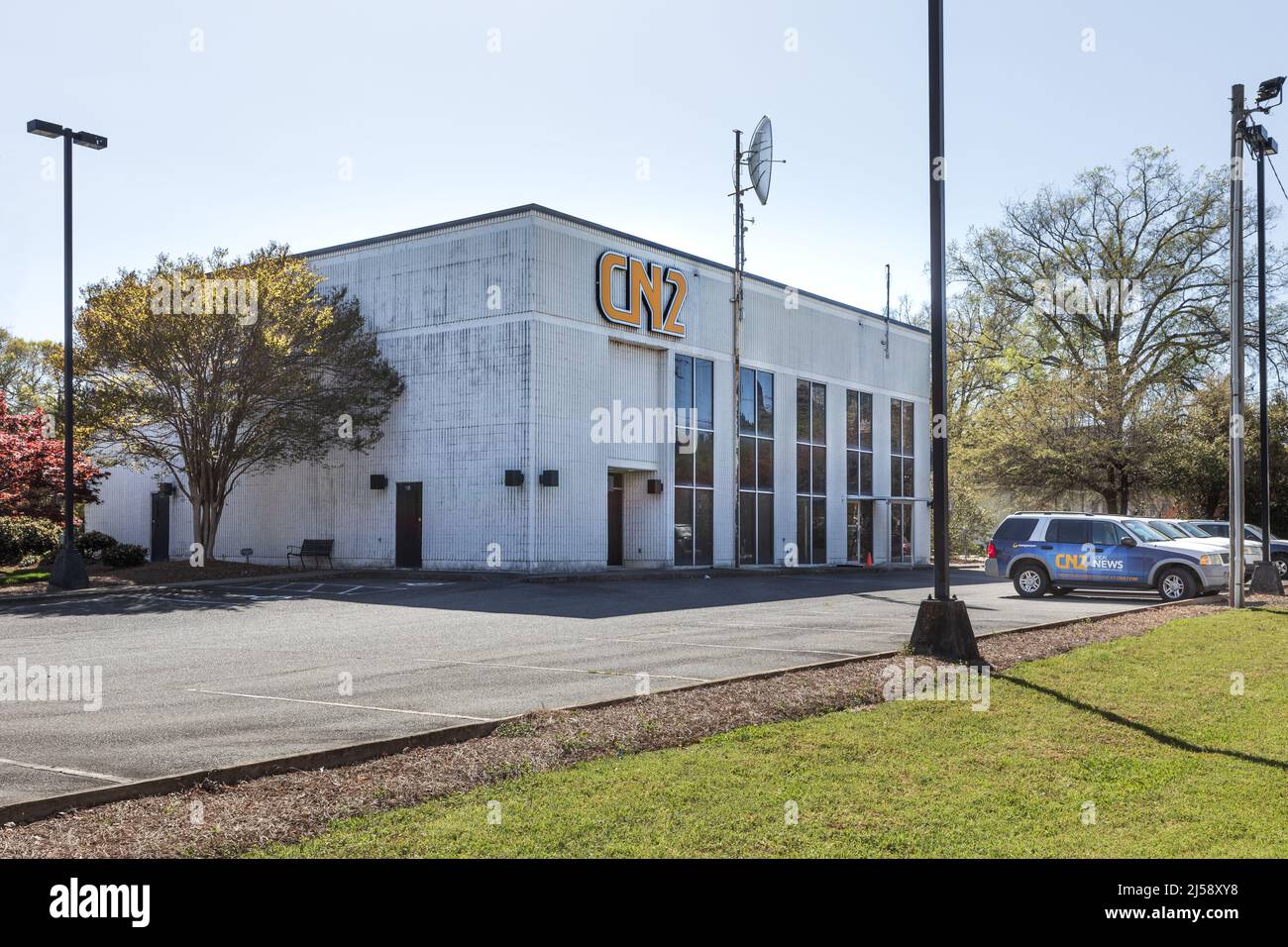 ROCK HILL, SC, USA10 APRIL 2022 Comporium, CN2, cable news building