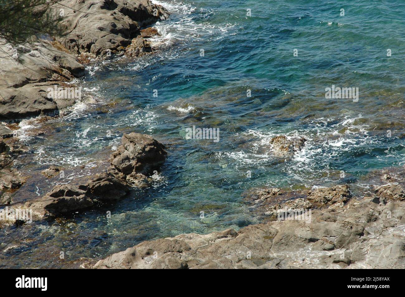 seafront of Livorno. Rocks and landscapes Stock Photo - Alamy