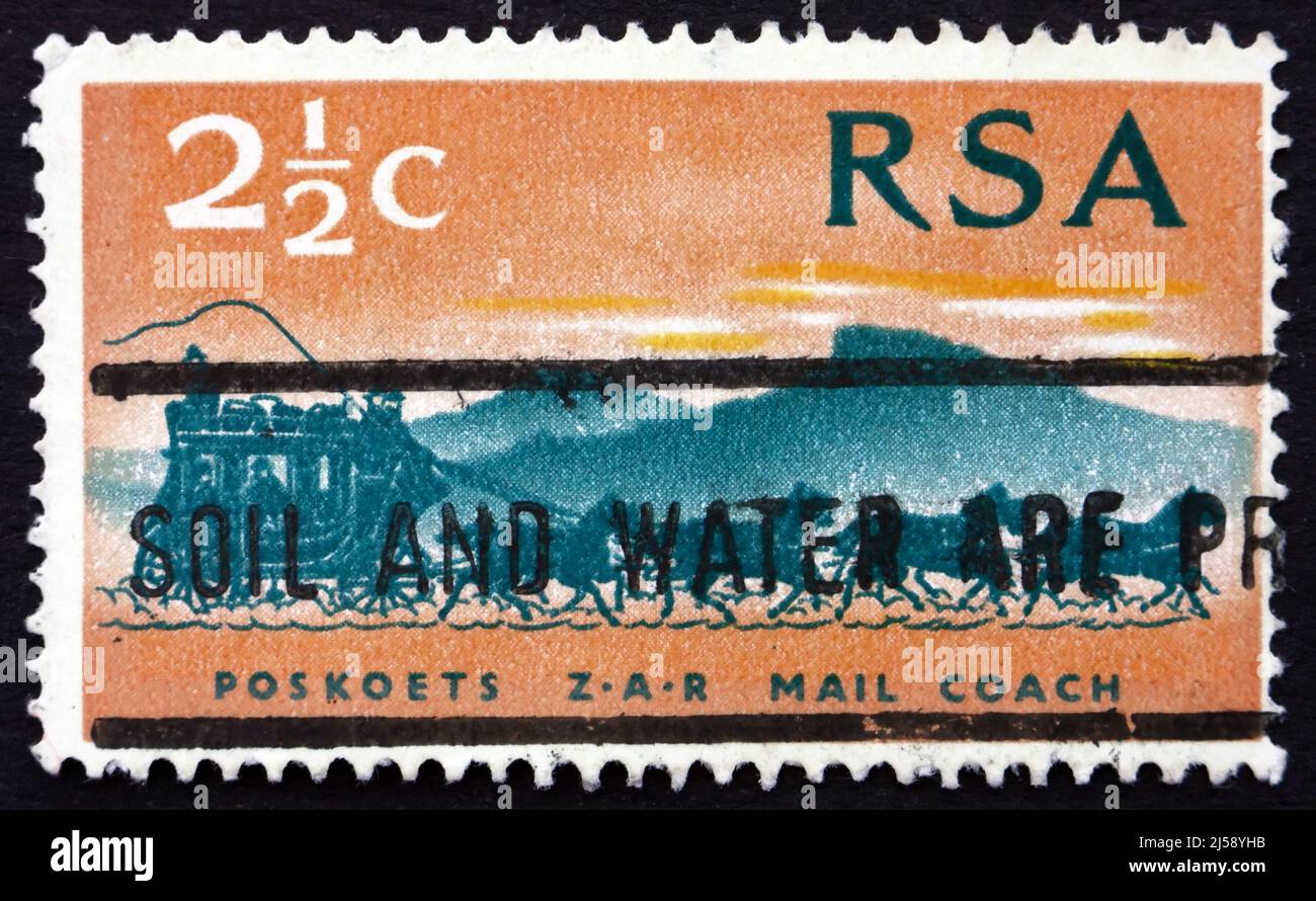 SOUTH AFRICA CIRCA 1969 a stamp printed in South Africa shows