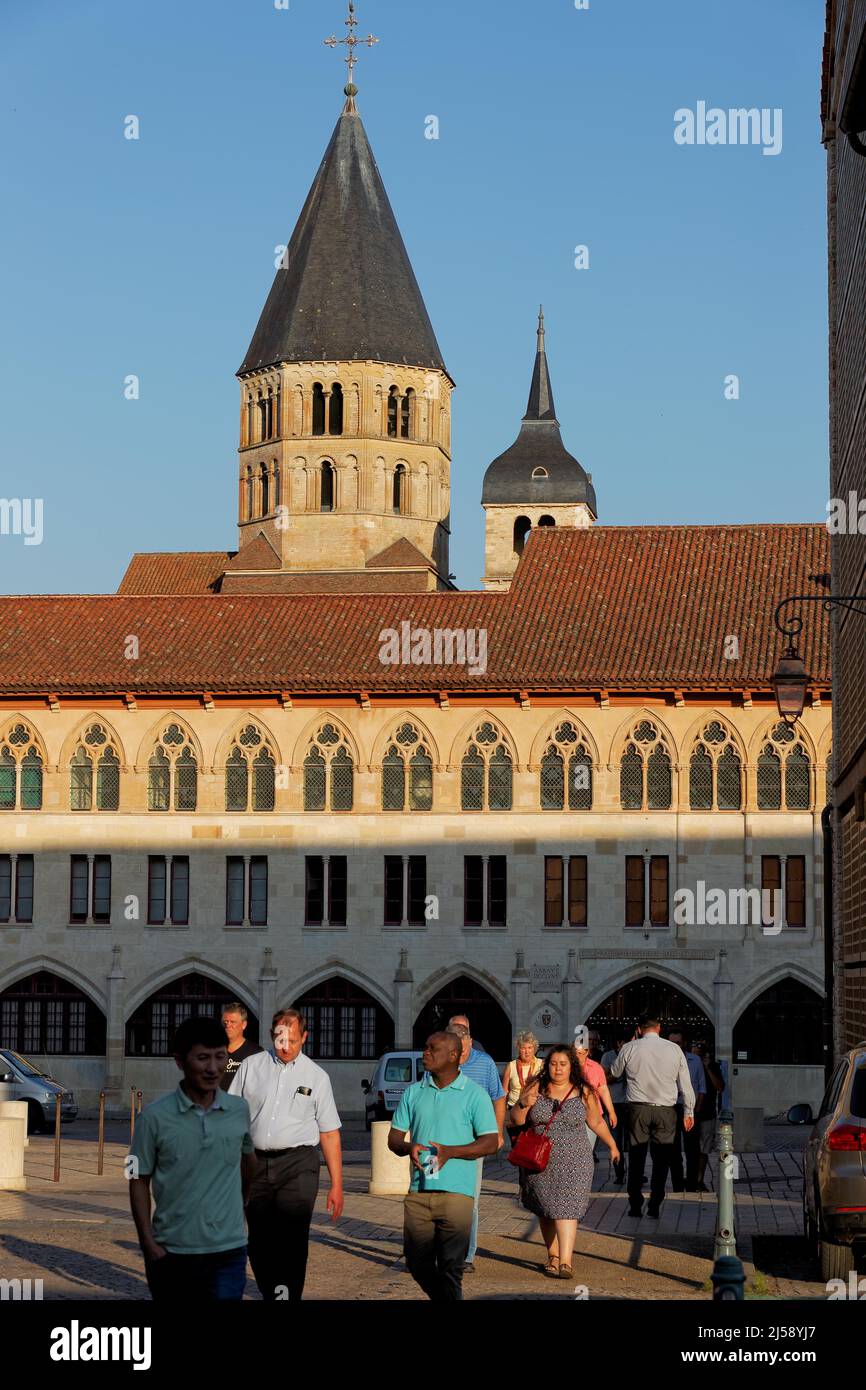 France. Burgundy. Saone-et-Loire (71) The Cistercian Abbey of Cluny Stock Photo