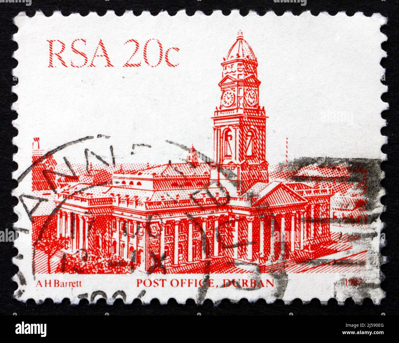 SOUTH AFRICA CIRCA 1982 a stamp printed in South Africa shows Post