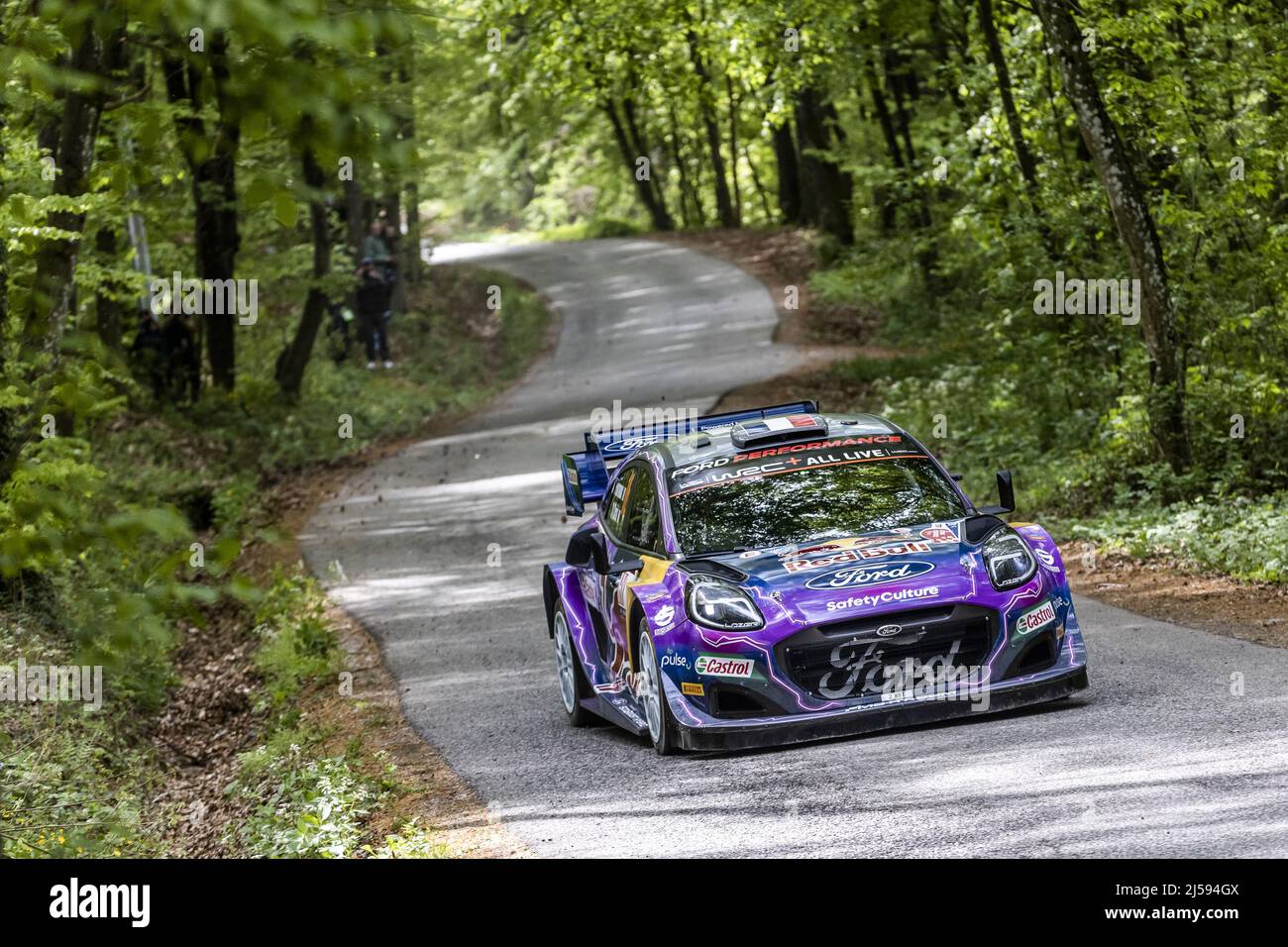 16 FOURMAUX Adrien (fra), CORIA Alexandre (fra), M-Sport Ford World Rally  Team, Ford Puma Rally 1, action during the Croatia Rally 2022, 3rd round of  the 2022 WRC World Rally Car Championship,