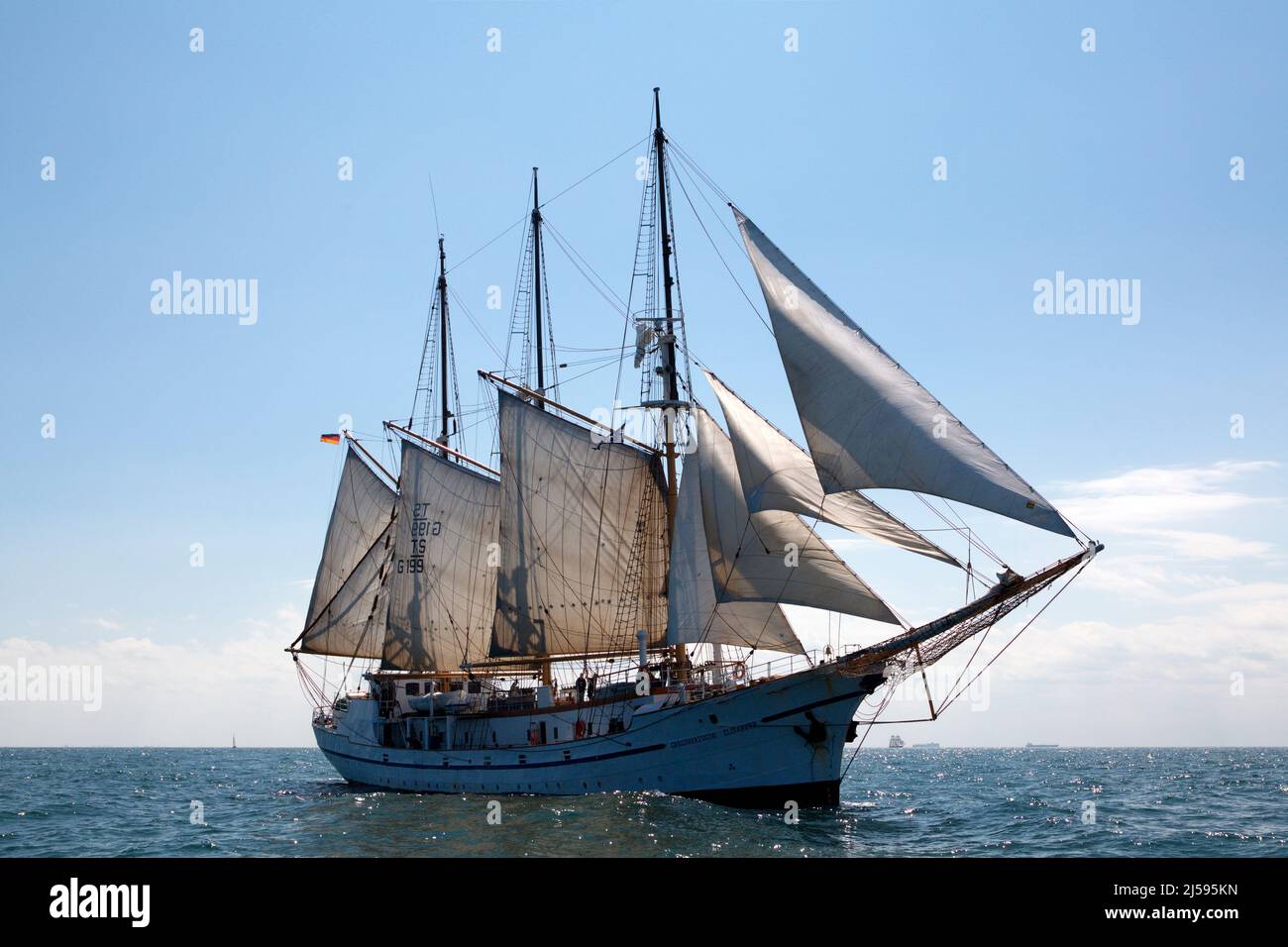 German three masted schooner Grossherzogin Elisabeth Stock Photo - Alamy