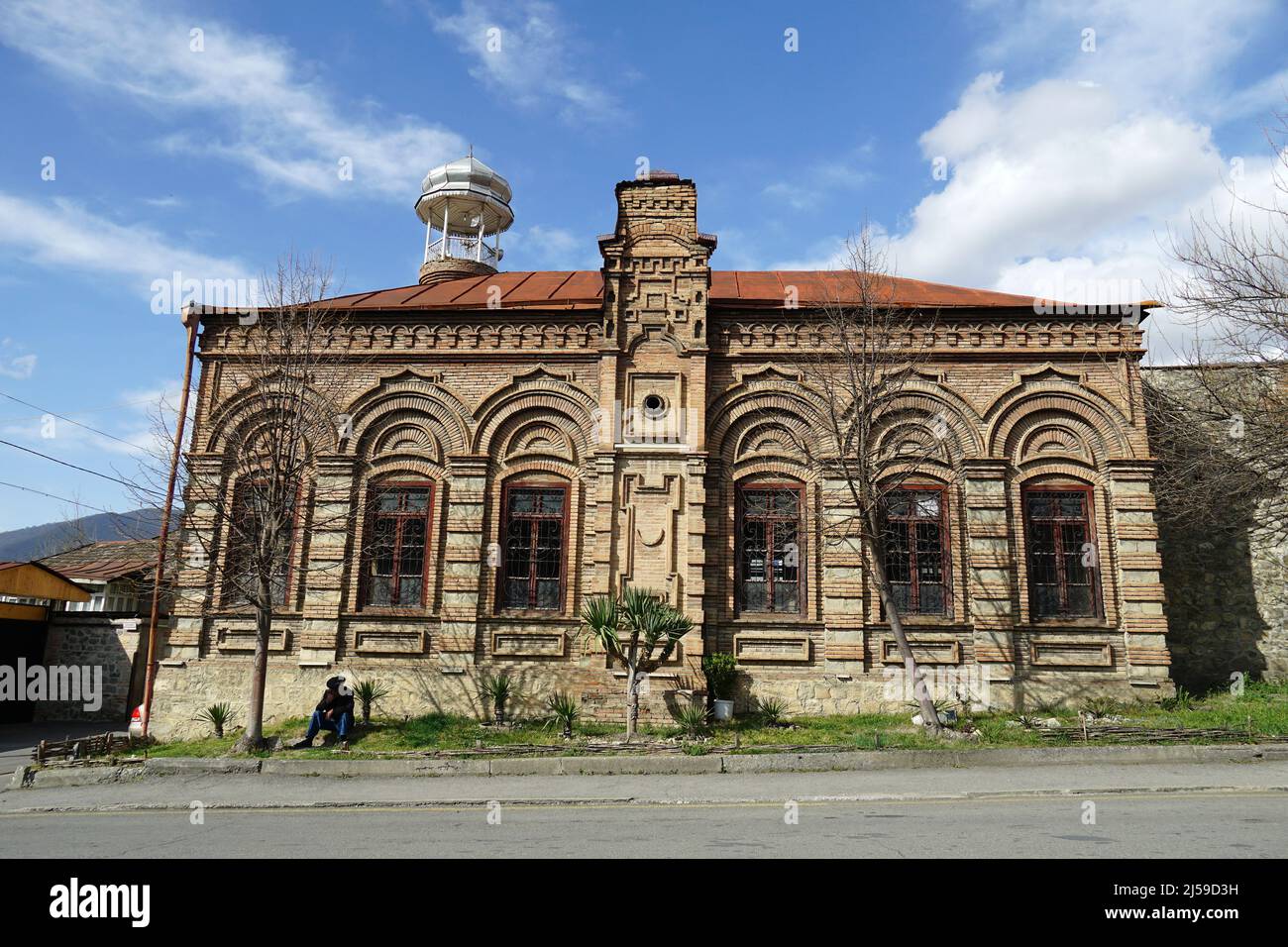 Mosque of Omar Effendi (19th century), Ömər Əfəndi məscidi, Shaki, Şəki, Azerbaijan, Azərbaycan, Asia Stock Photo