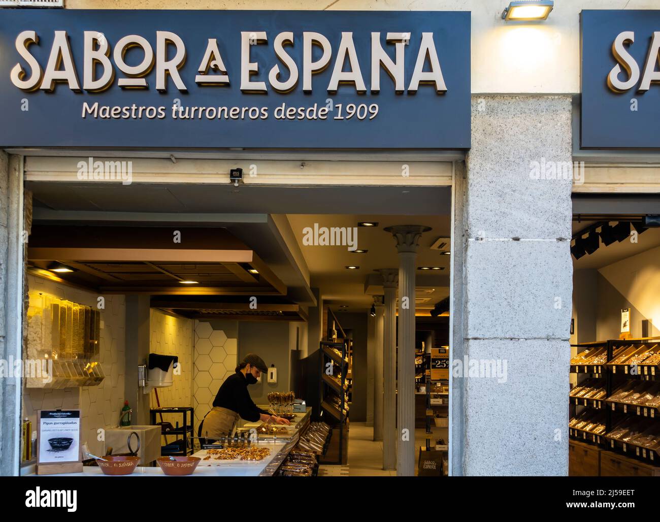 Sabor a España, a grocery store since 1909 in Madrid, Spain Stock Photo -  Alamy