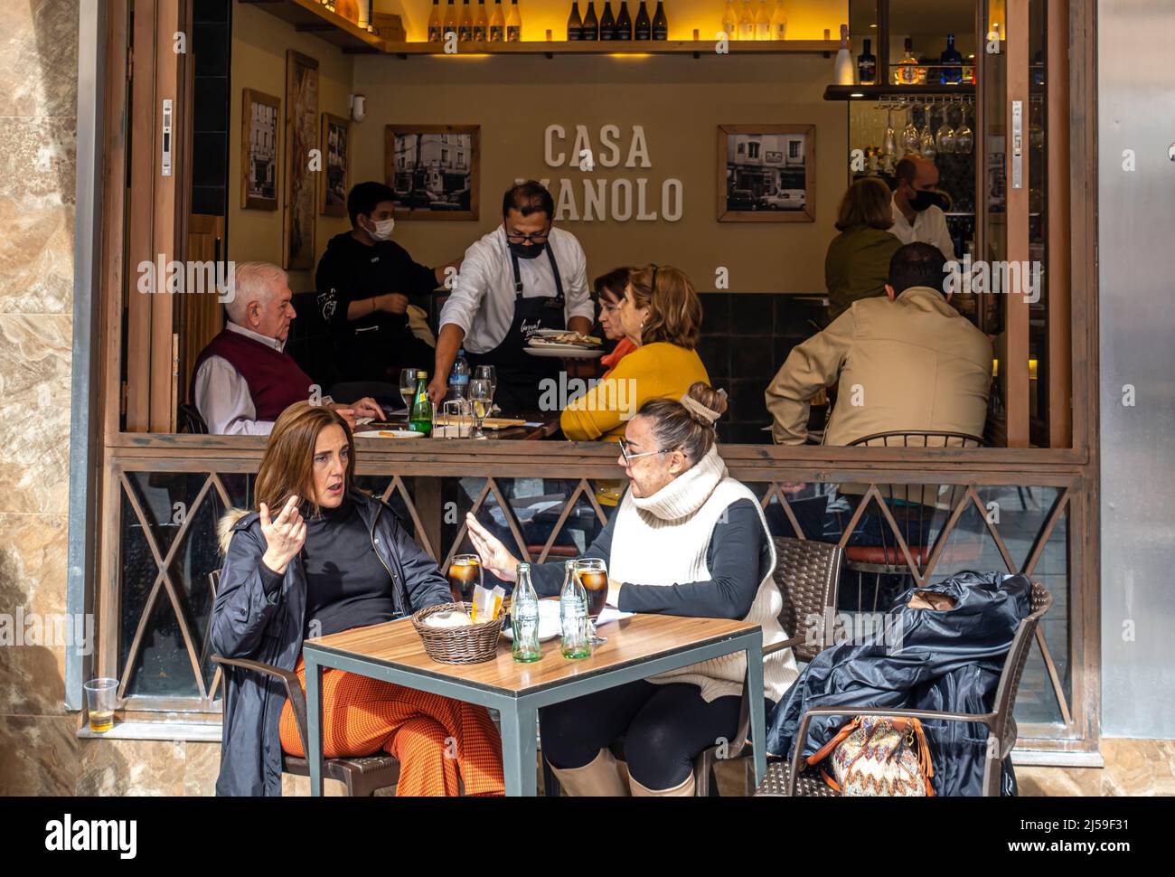 Casa Manolo tapas restaurant in old town, Alfalfa, Centro, Seville, Spain, Europe Stock Photo