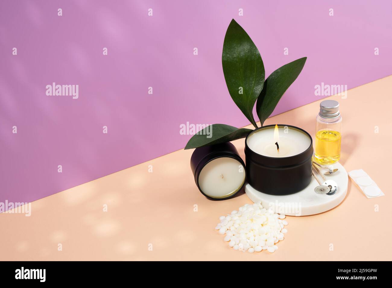 Wooden Wick Candles Handmade Candle From Paraffin And Soy Wax In Glass With  Flowers And Leaf On Craft Background Let Flay Candle Making Top View Stock  Photo - Download Image Now - iStock