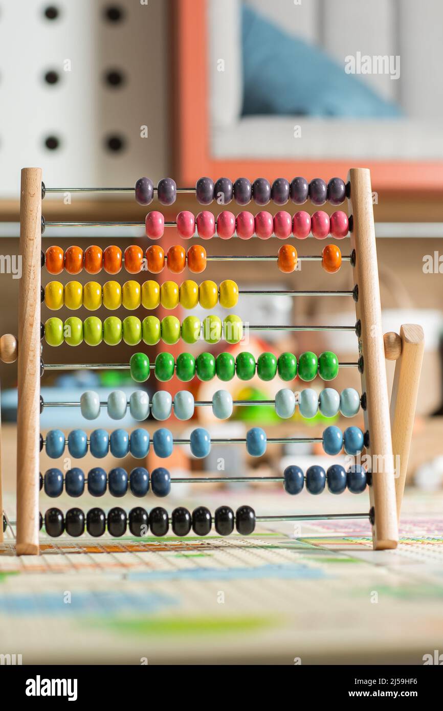 Sorting Instruments Children Children's wooden toy. The child collects a sorter. Educational logic ...