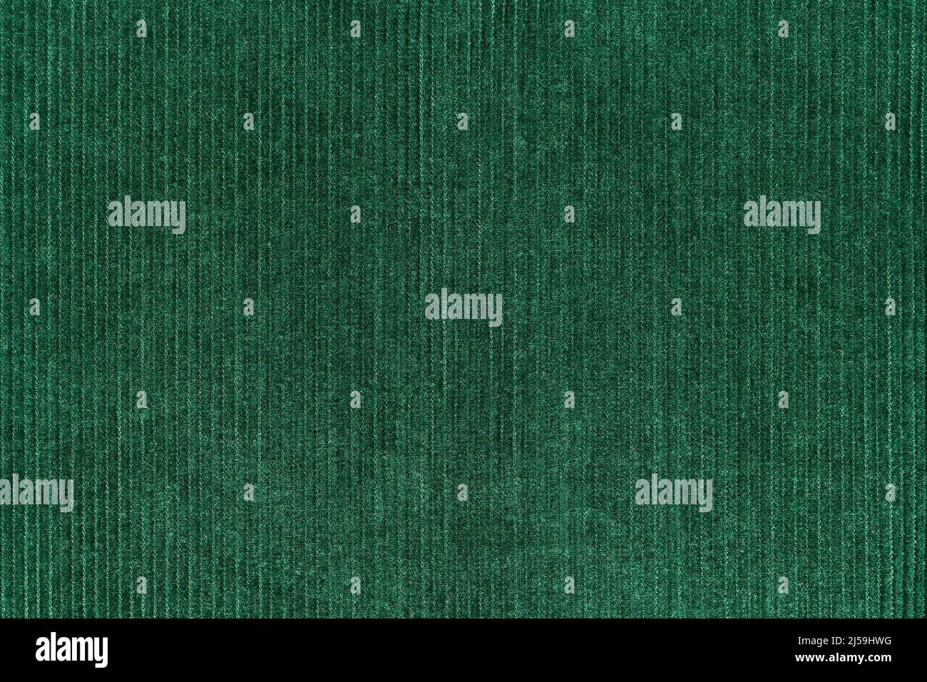 Corduroy fabric texture, green textile background Stock Photo