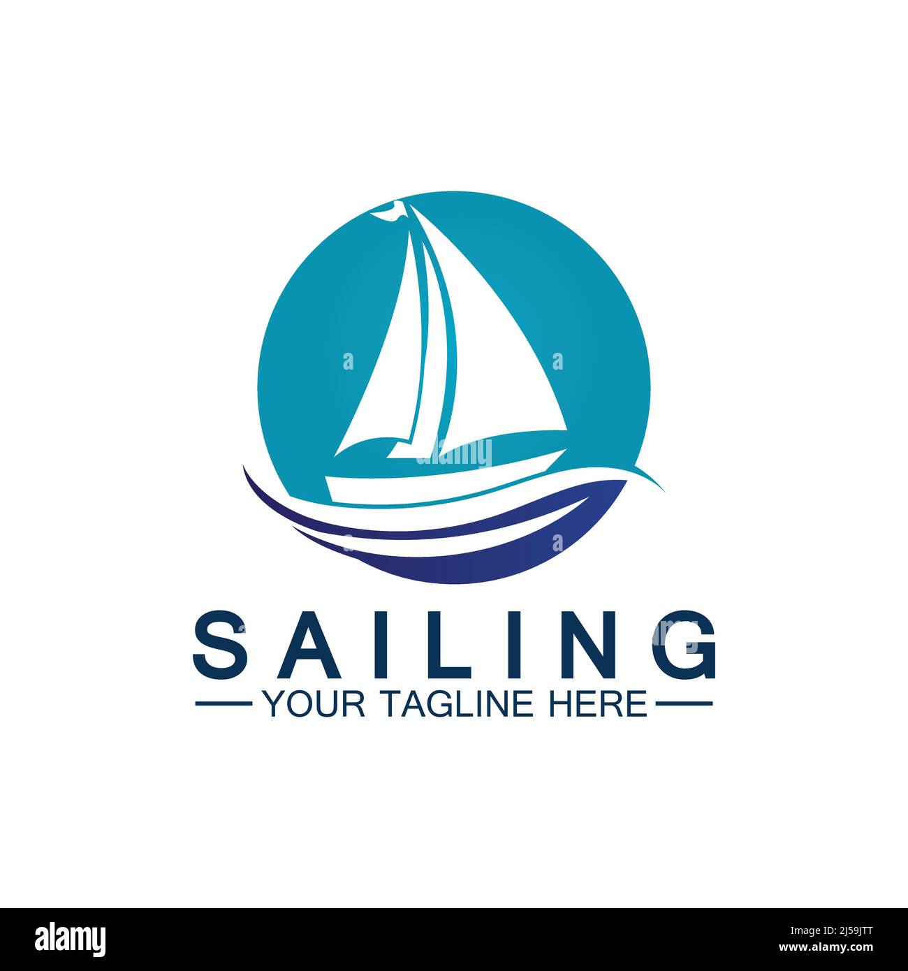Sailing boat logo Template vector Stock Vector Image & Art Alamy