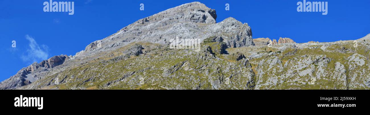 Mountainscapes in the Aragonese Pyrenees Stock Photo