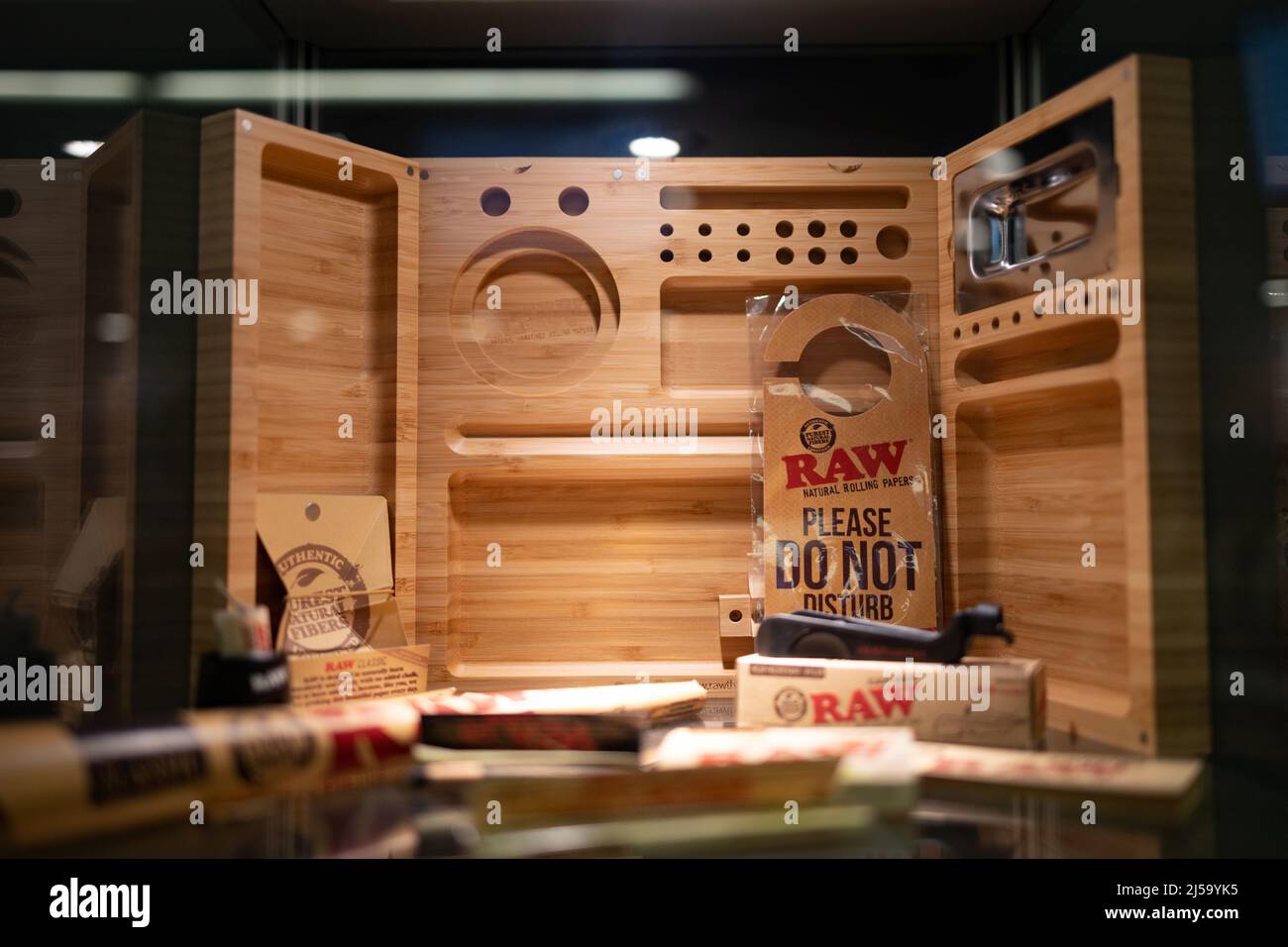 Marijuana paraphernalia are displayed at Curaleaf as New ...