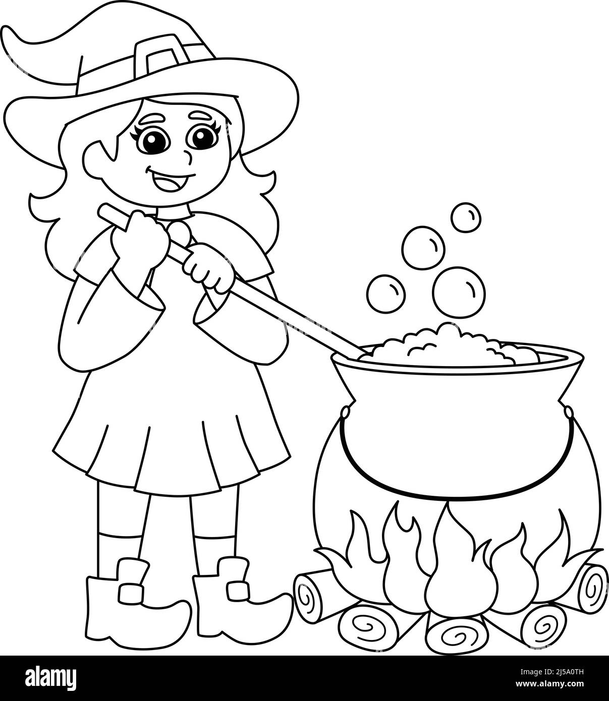 https://c8.alamy.com/comp/2J5A0TH/witch-potion-pot-halloween-coloring-page-isolated-2J5A0TH.jpg