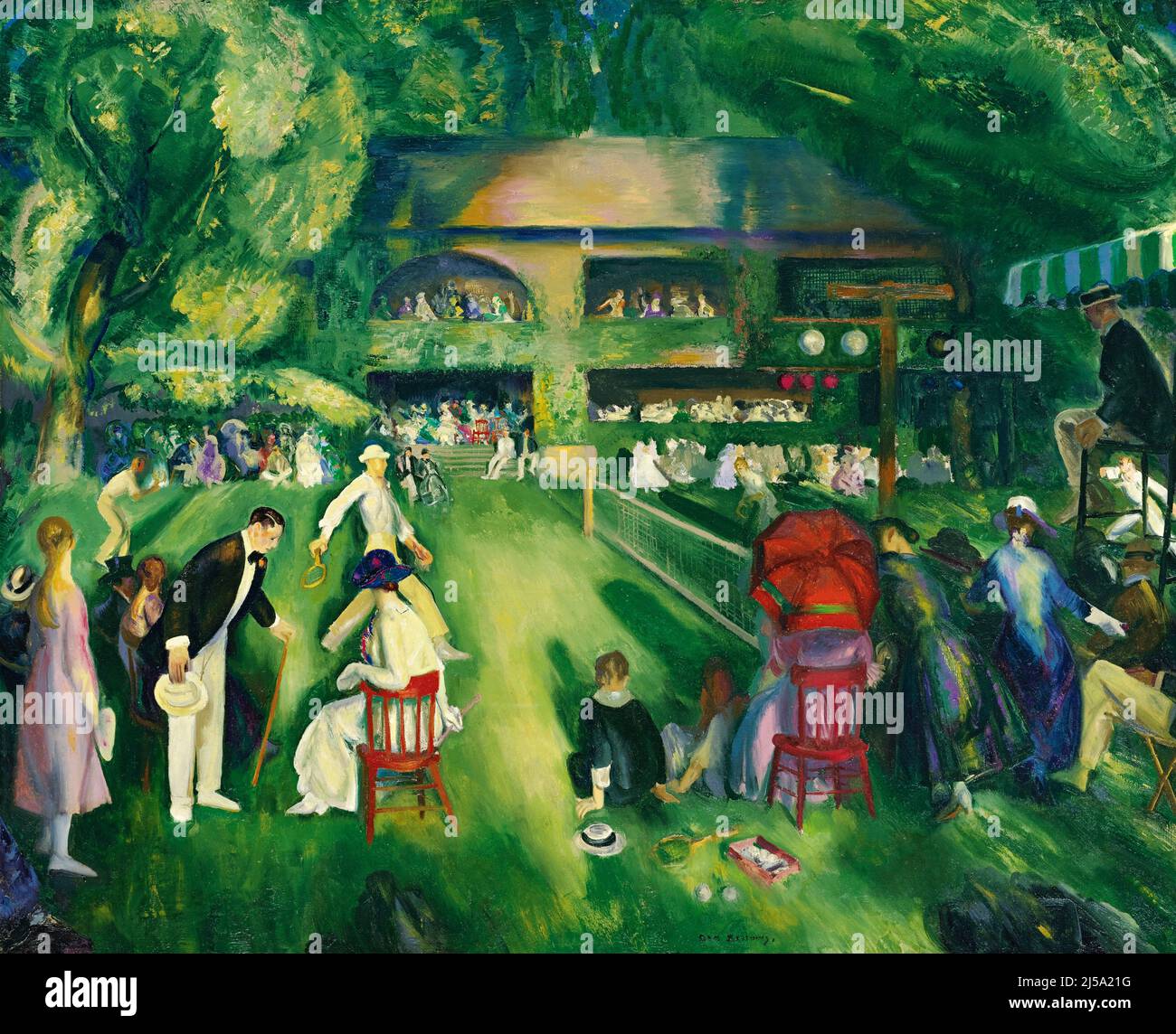 George Bellows - Tennis at Newport - 1911 Stock Photo