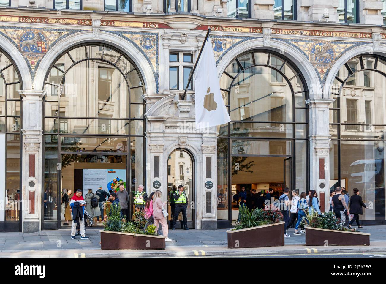 The Apple Store on Regent Street in the West End of London, UK Stock Photo
