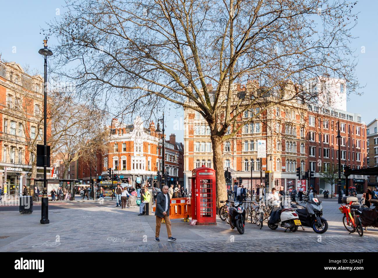 Cambridge Circus in Soho, London, UK Stock Photo