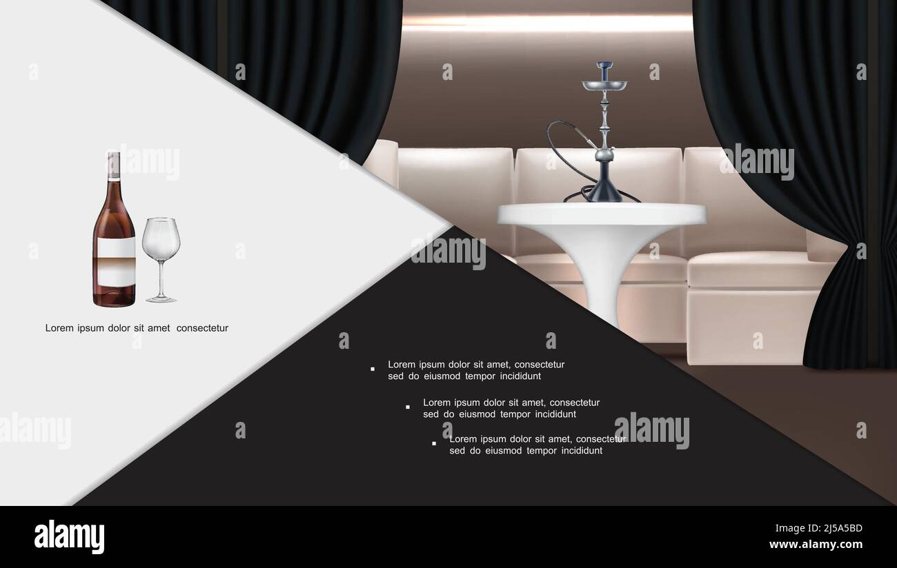 Hookah lounge interior Stock Vector Images - Alamy