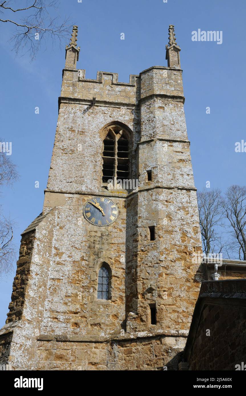St Peter ad Vincula Church, South Newington, Oxfordshire Stock Photo