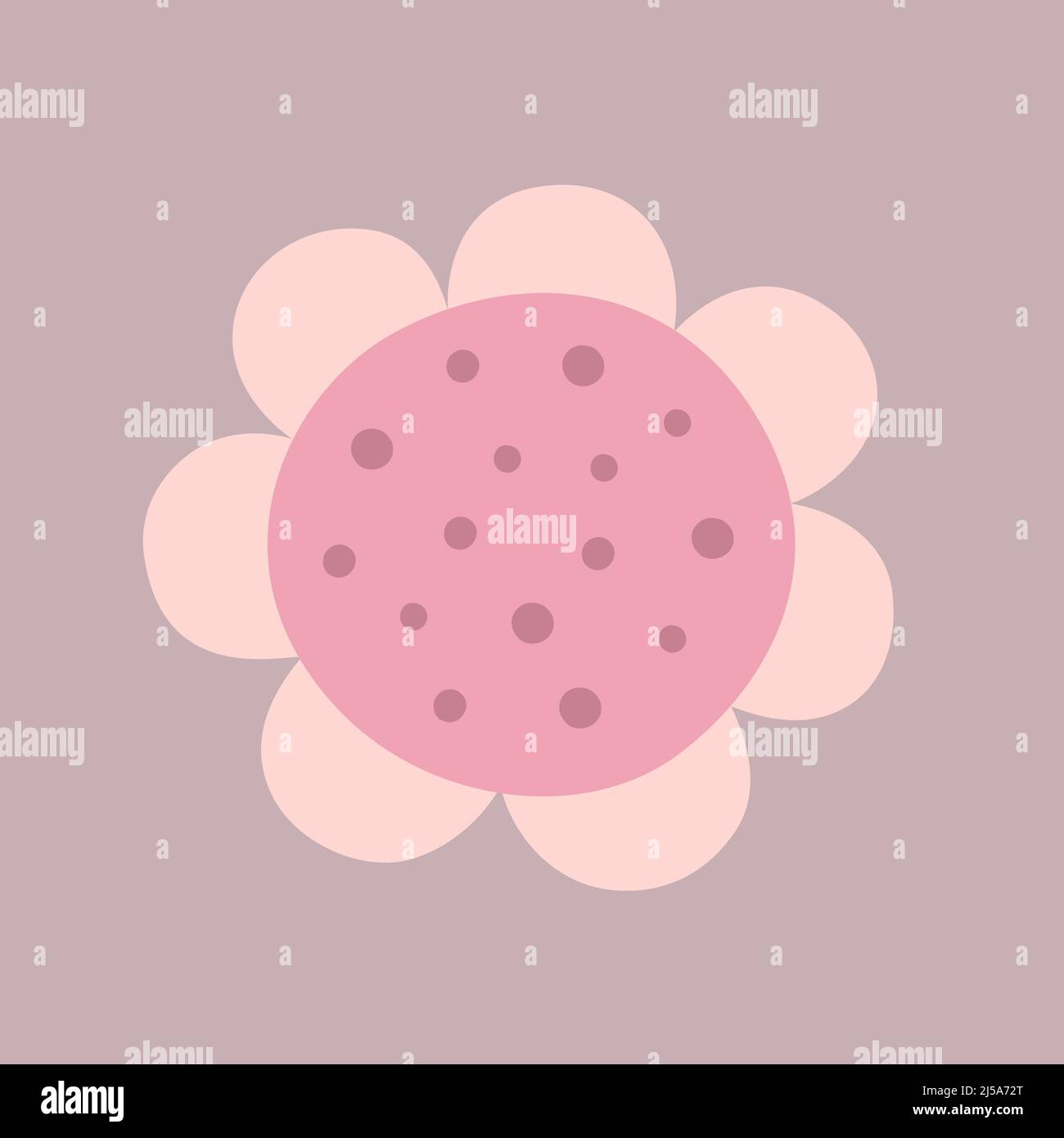Simple flat flower Stock Vector Image & Art Alamy