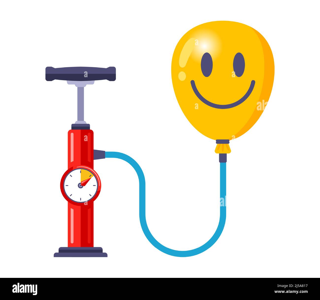 Needle to the pump for pumping the ball isolated on white background Stock  Photo - Alamy