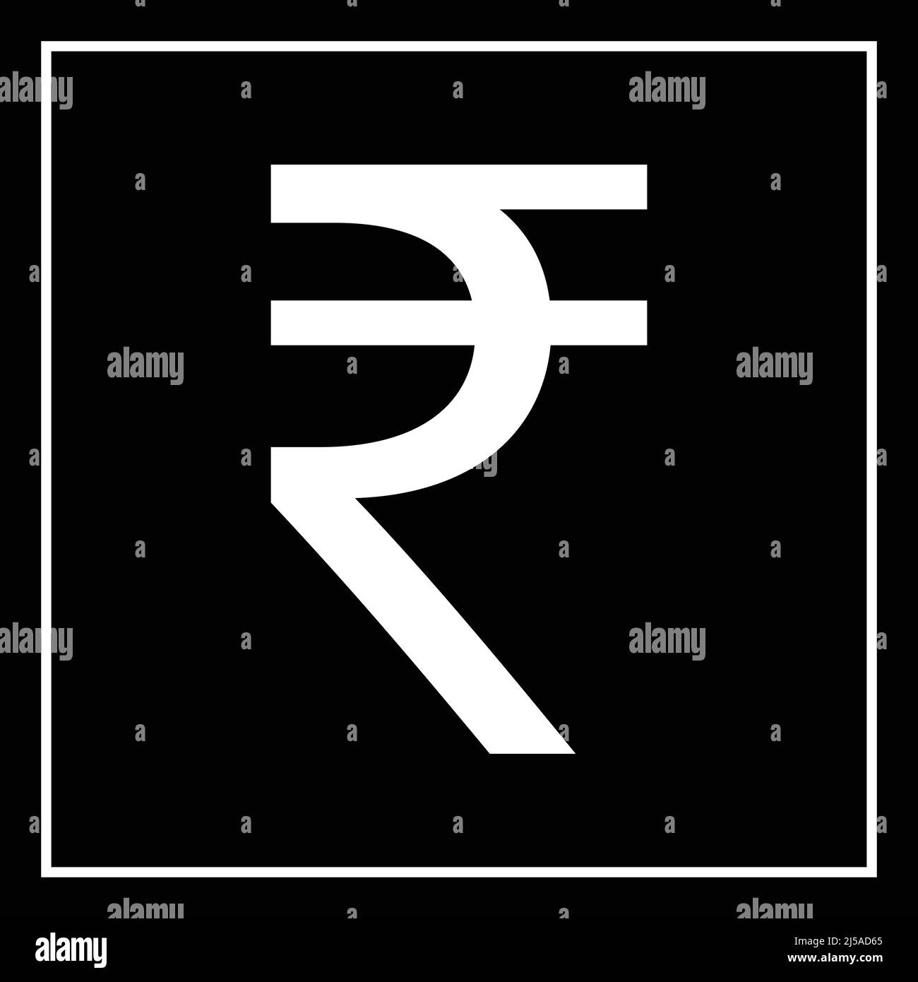 Indian Rupee symbol Vector Illustration. eps 10 Stock Vector