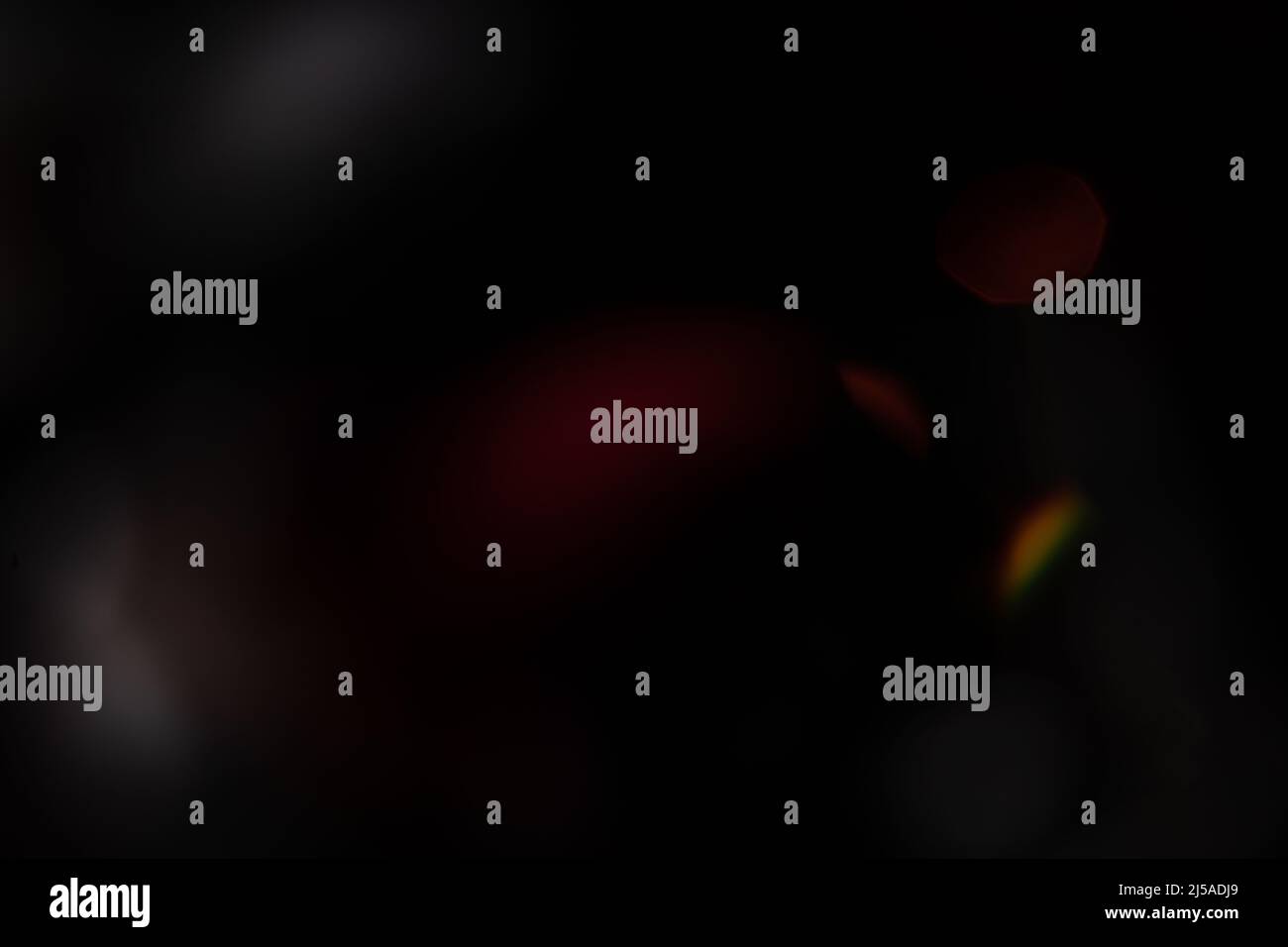 Blue light flare prism rainbow flares overlay effect on black ...