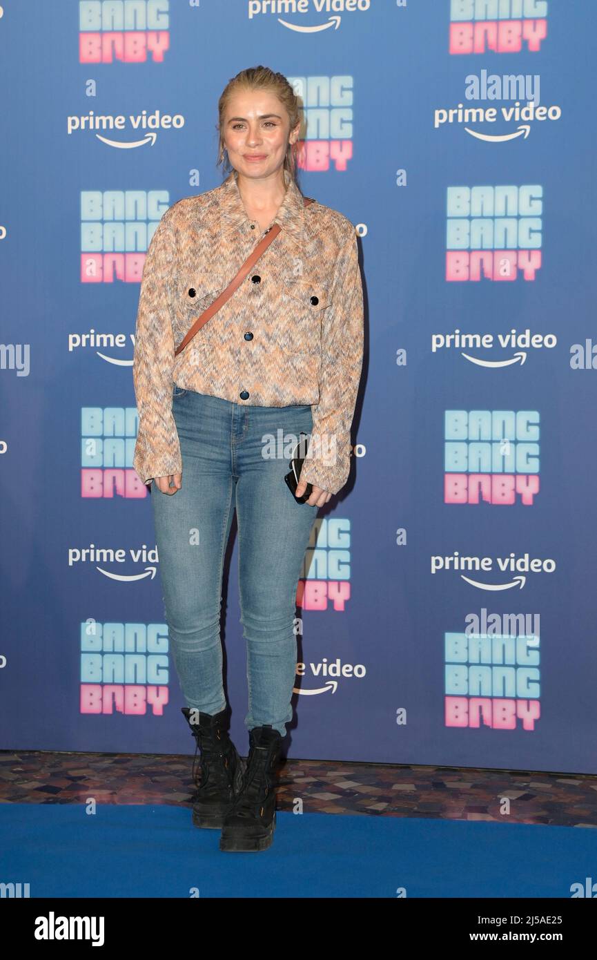 Rome, Italy. 21st Apr, 2022. Greta Scarano attends the blu carpet of the  premiere of Prime Video series Bang Bang Baby at The Space Moderno Cinema.  (Photo by Mario CartelliSOPA ImagesSipa USA)
