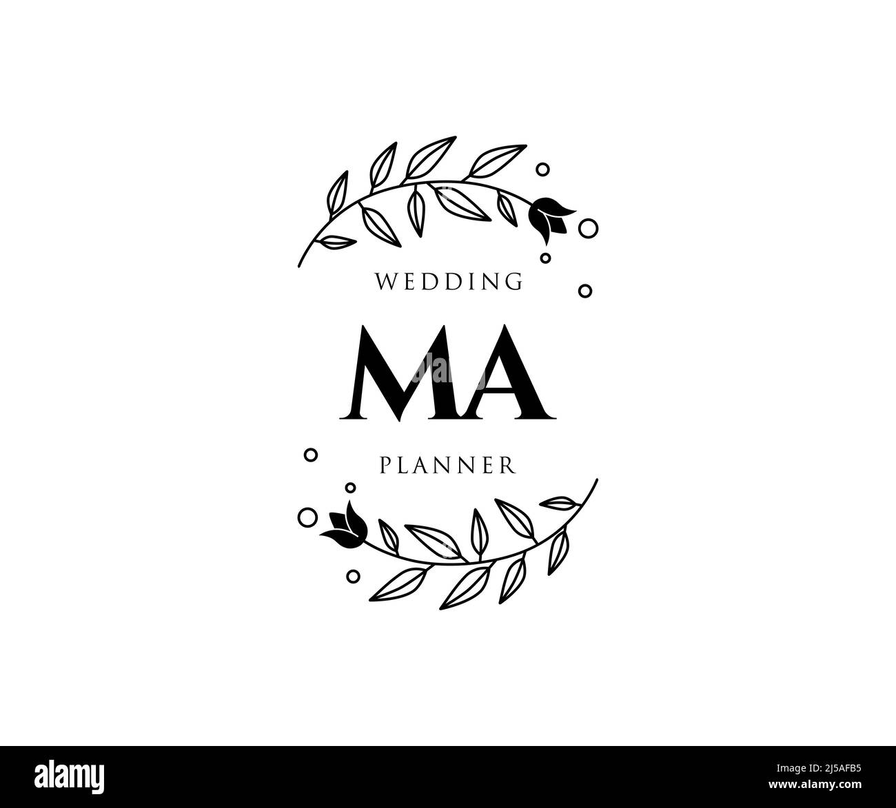 MA 2 Letter Monogram Digital Download - Wedding Monogram SVG, Personal Logo,  Wedding Logo for Wedding Invitations – The Wedding Crest Lab