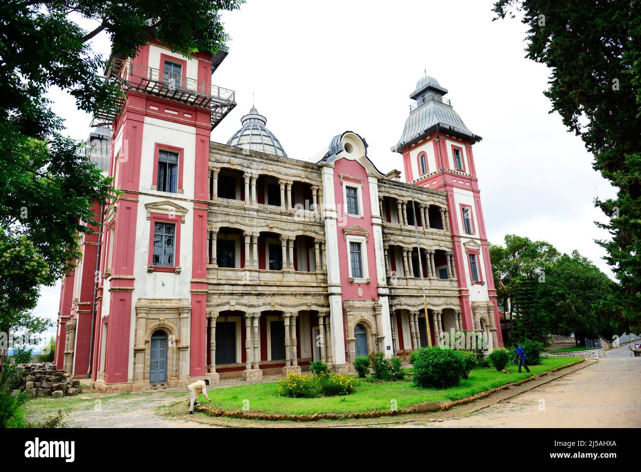 Beautiful old colonial buildings in Antananrivo, Madagascar. Stock Photo