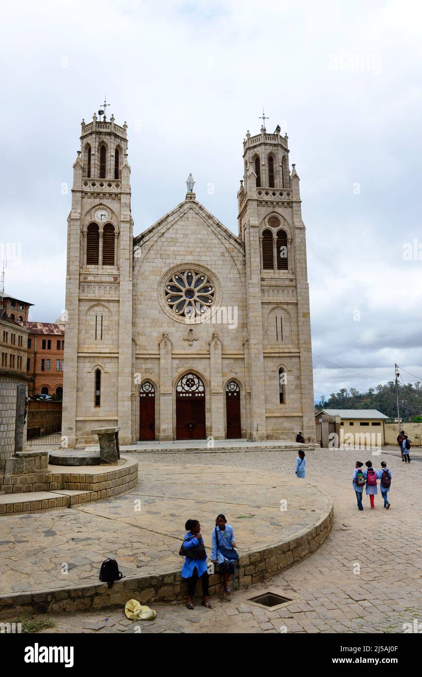 Cathedrale catholique d Andohalo in Antananarivo, Madagascar. Stock Photo
