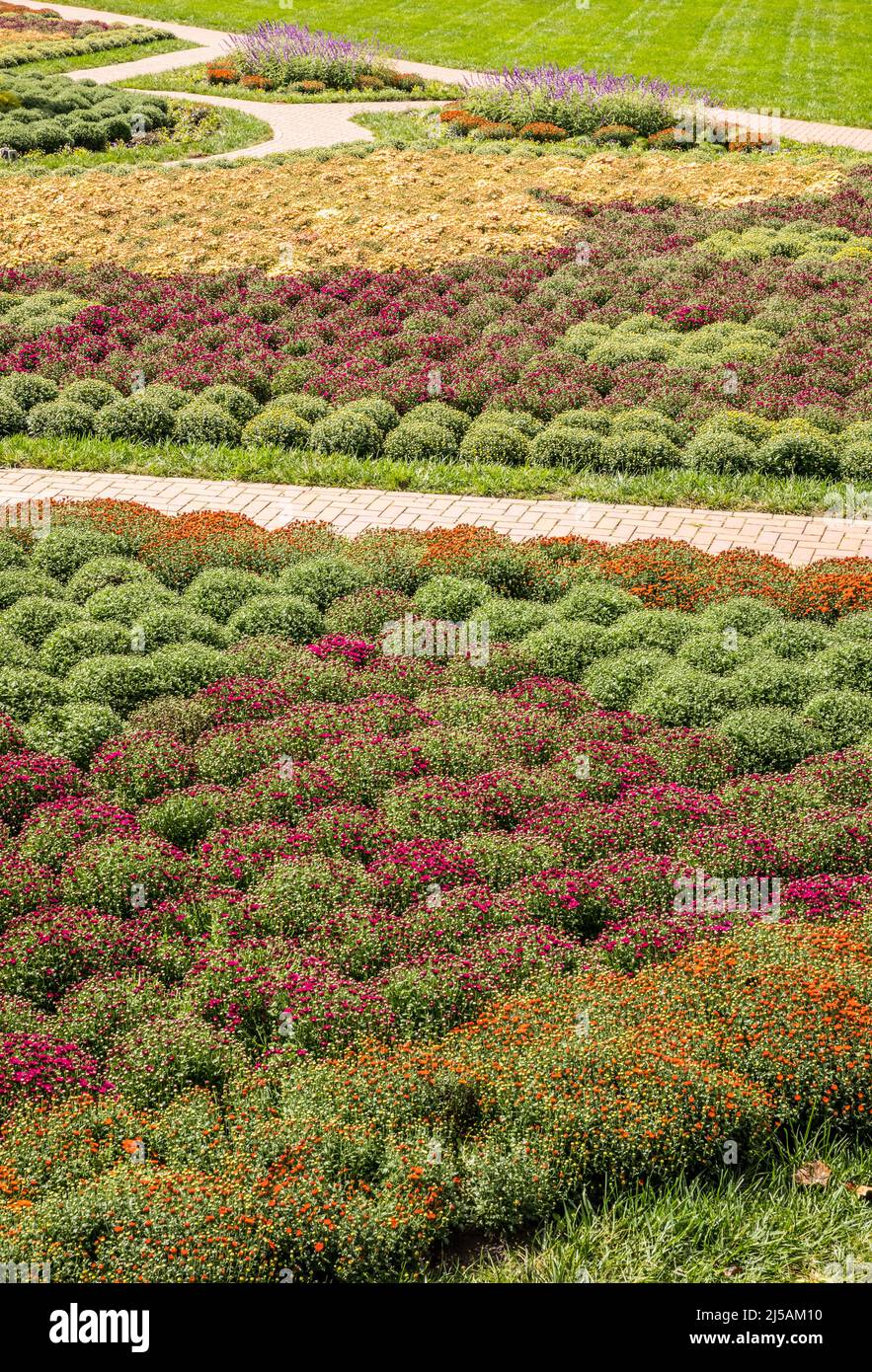 Biltmore Estate Formal Garden, Asheville North Carolina, USA. Stock Photo