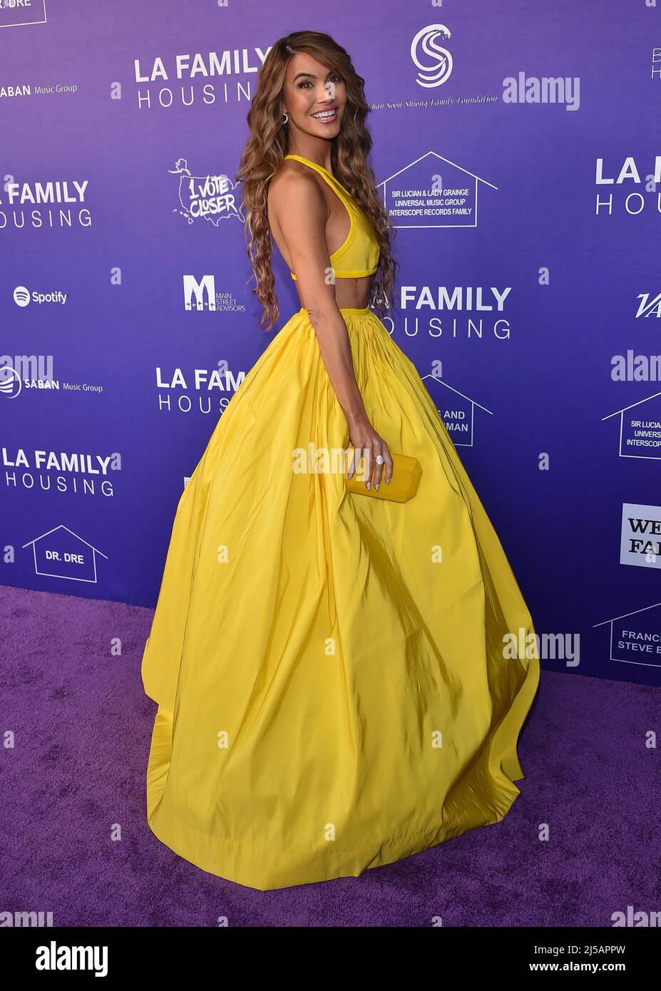 Los Angeles, USA. 21st Apr, 2022. Chrishell Stause arriving to the LA Family Housing's 2022 Awards held at the Pacific Design Center in West Hollywood, CA on April 21, 2022 © OConnor / AFF-USA.com Credit: AFF/Alamy Live News Stock Photo