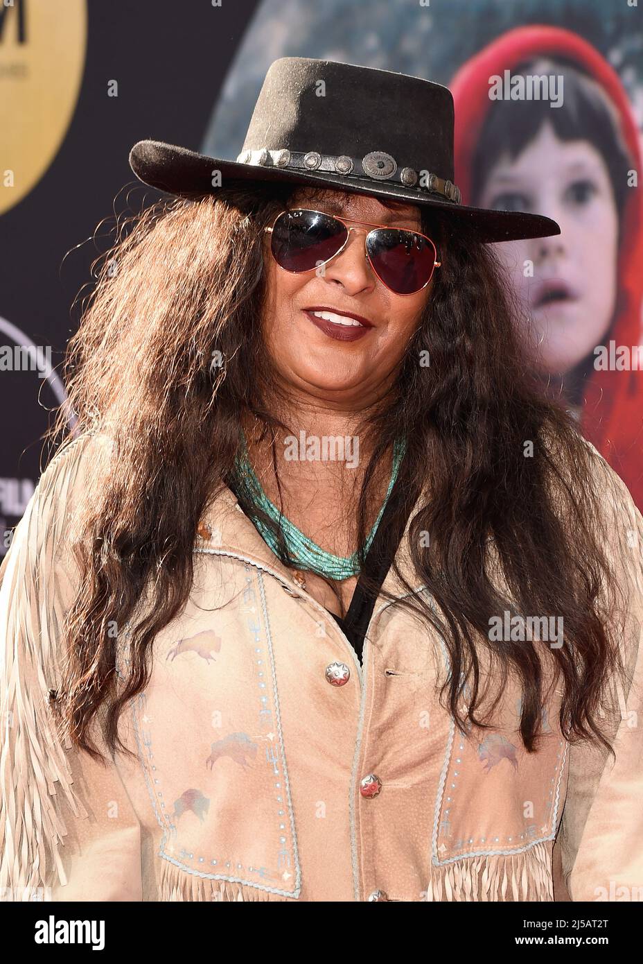 Pam Grier walking on the red carpet at the 2022 TCM Classic Film ...