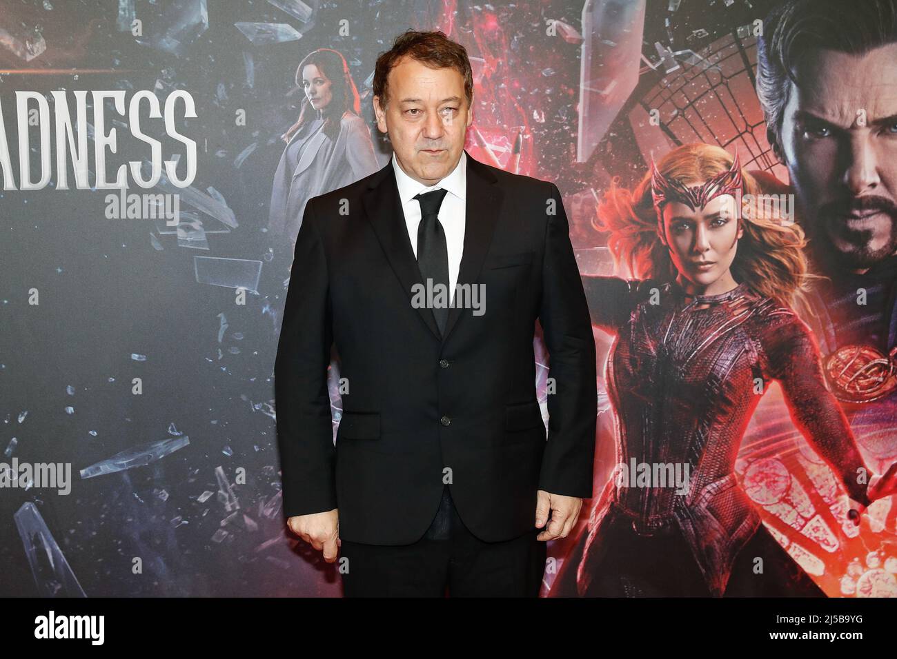 Berlin, Germany. 21st Apr, 2022. Director Sam Raimi is at the photocall of the film 'Doctor Strange in the Multiverse of Madness' at the Ritz-Carlton Hotel. Credit: Gerald Matzka/dpa/Alamy Live News Stock Photo