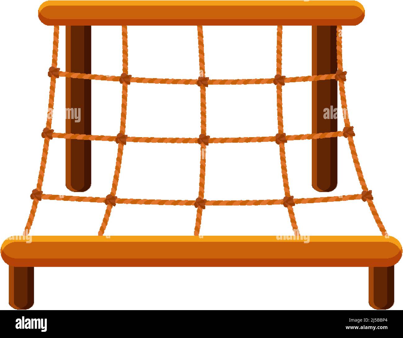 A climbing rope wall net playground illustration Stock Vector Image