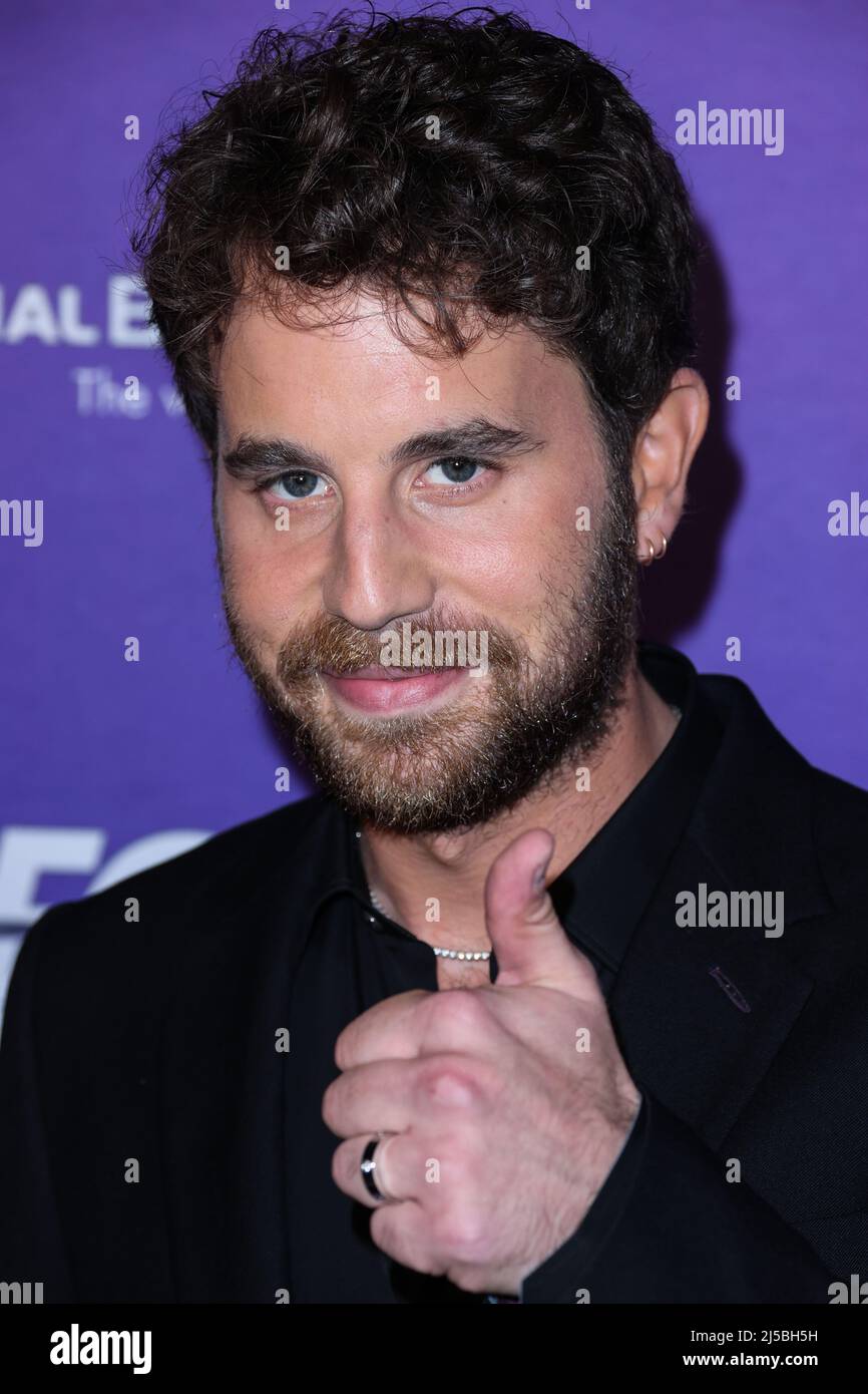 Hollywood, USA. 21st Apr, 2022. WEST HOLLYWOOD, LOS ANGELES, CALIFORNIA, USA - APRIL 21: American actor Ben Platt arrives at the LA Family Housing (LAFH) Awards 2022 held at the Pacific Design Center on April 21, 2022 in West Hollywood, Los Angeles, California, United States. (Photo by Xavier Collin/Image Press Agency) Credit: Image Press Agency/Alamy Live News Stock Photo