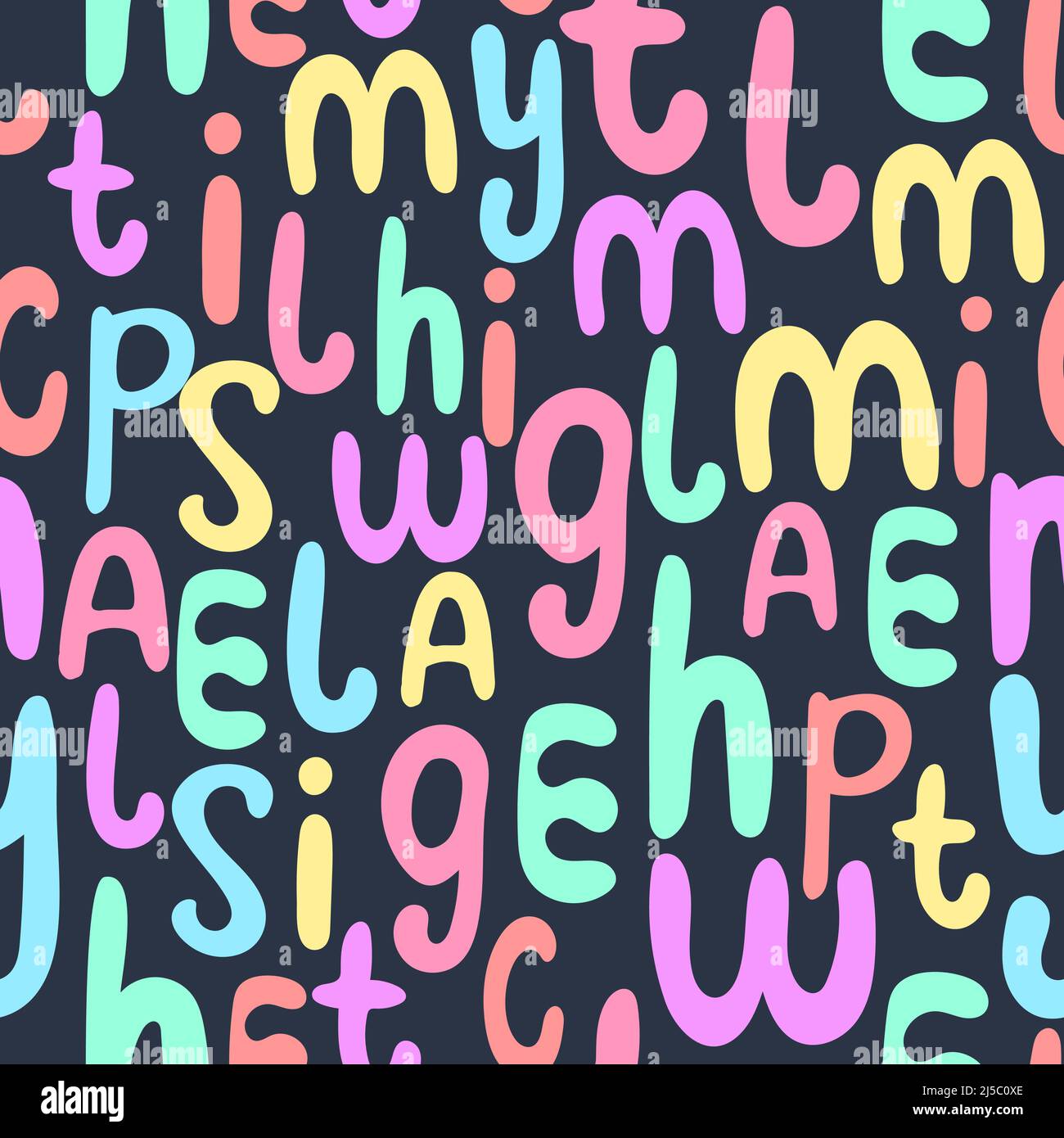 Seamless pattern English letters Stock Vector Image & Art - Alamy