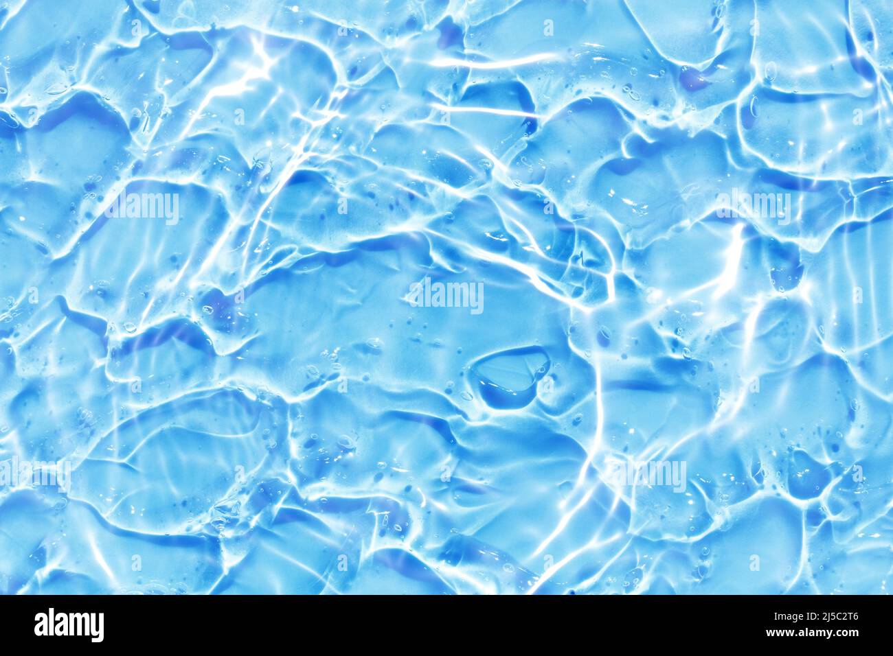 blue water wave abstract, pure natural ripple and bubble texture, gel ...