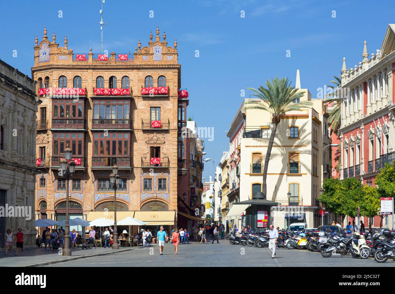 Seville, Seville Province, Andalusia, southern Spain.  Plaza San Francisco. Stock Photo