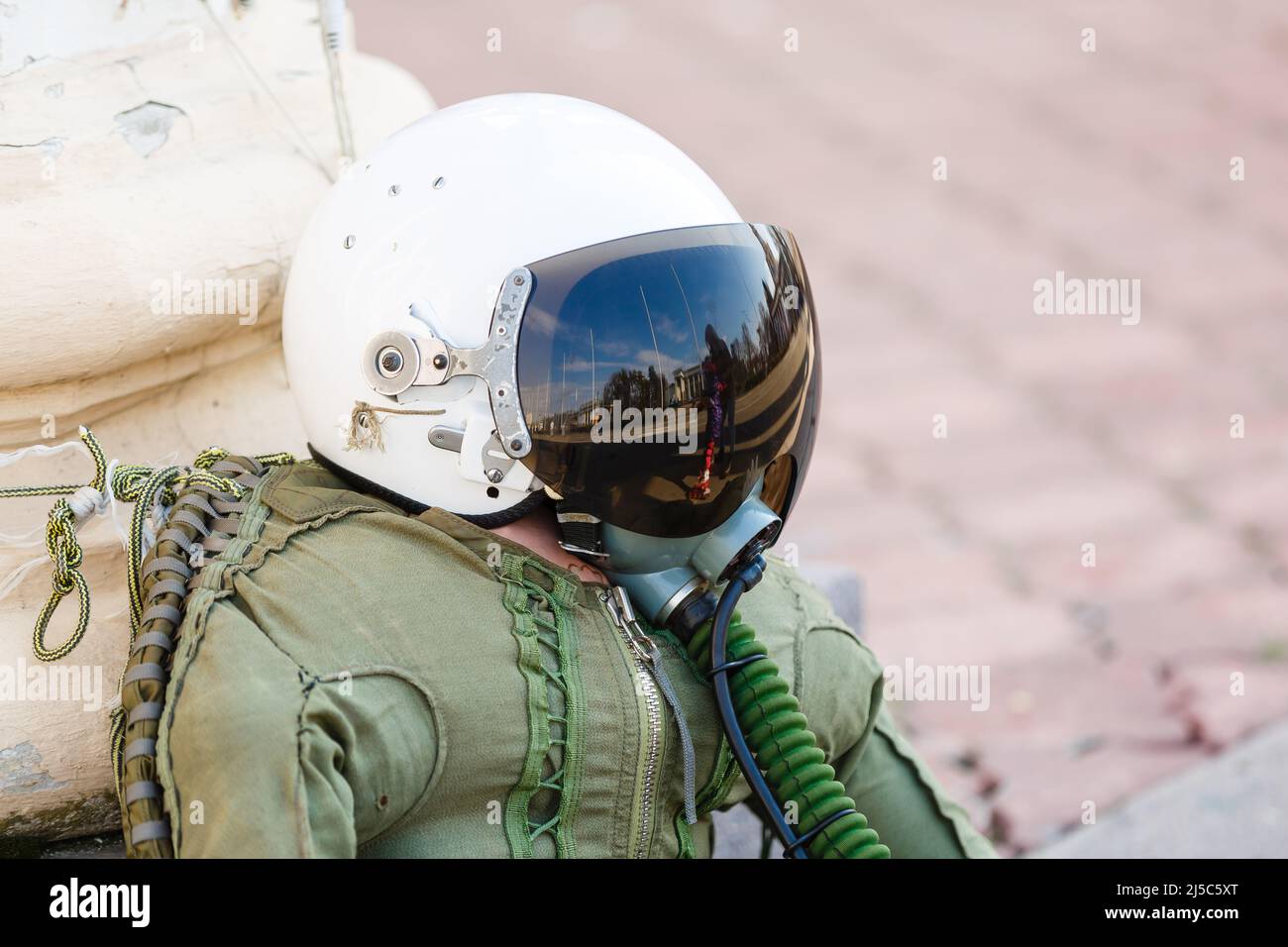 sculpture of an inflatable airplane pilot Stock Photo Alamy