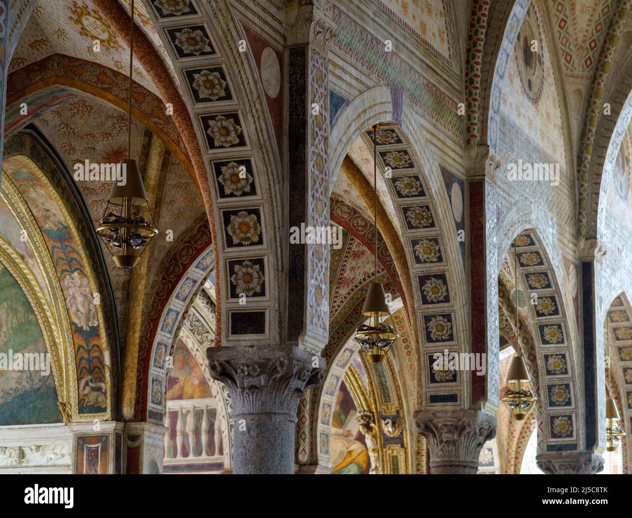 Milan, Lombardy, Italy: interior of the Santa Maria delle Grazie church Stock Photo