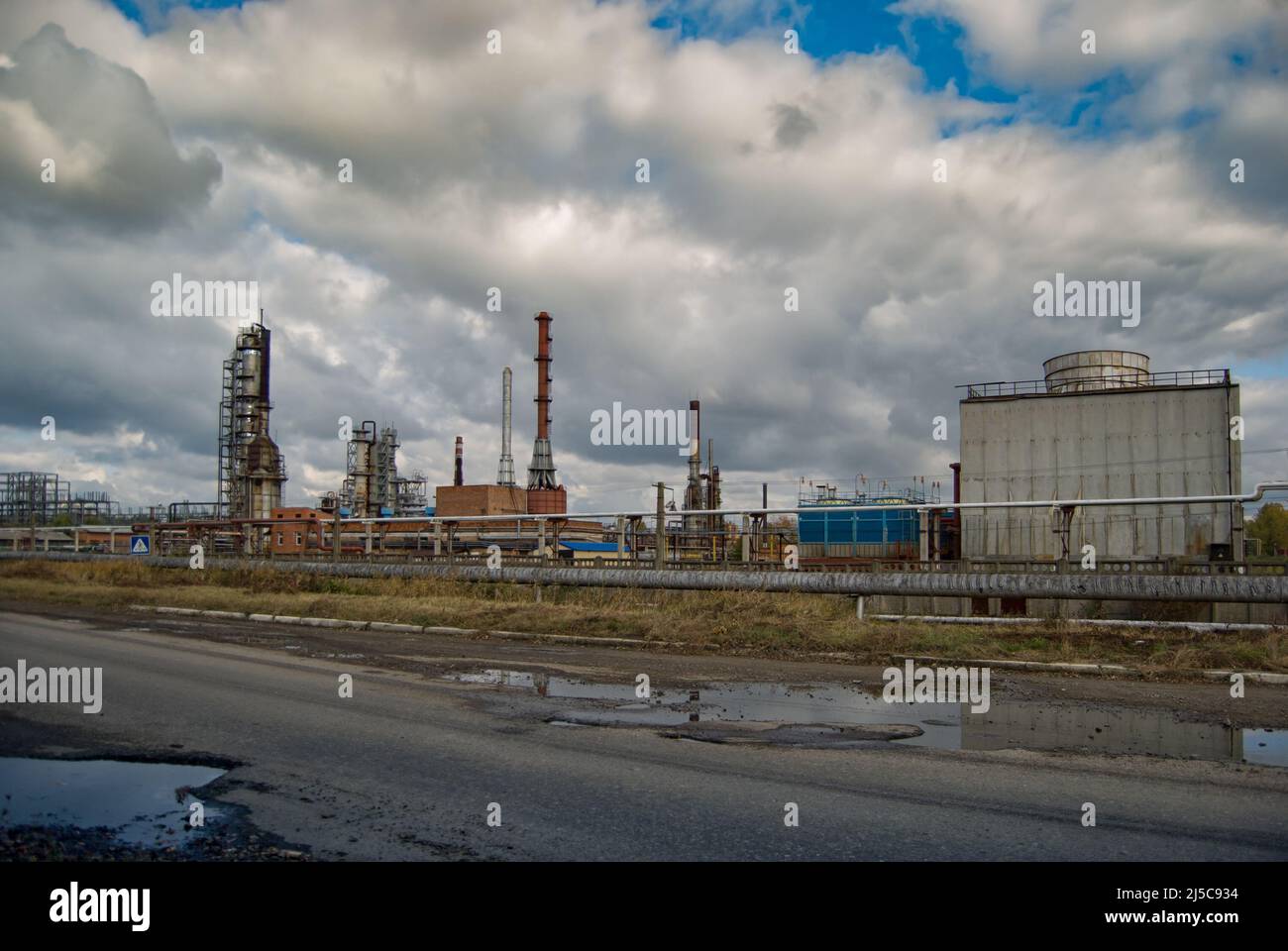 Old Refinery plant, oil industry. Drogobich. Ukraine Stock Photo