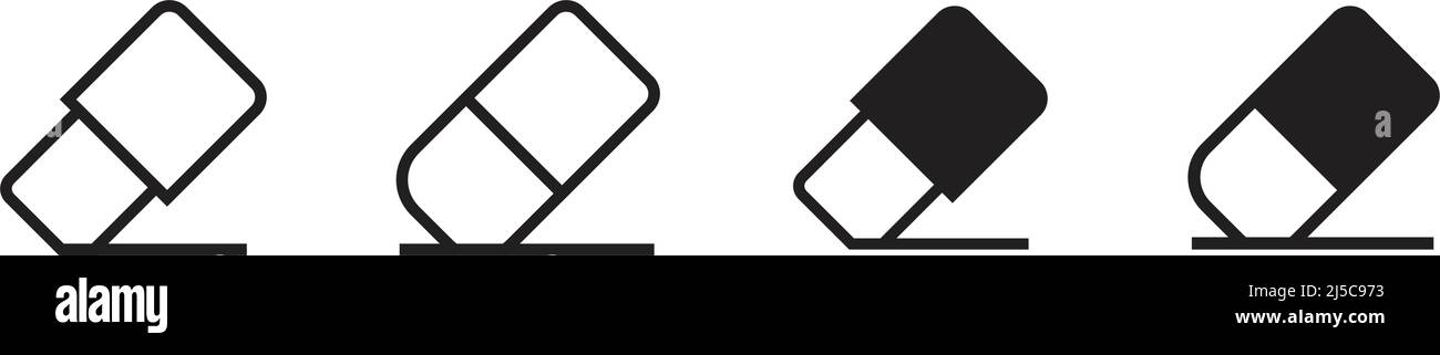 Eraser icon design element suitable for websites, print design or app Stock Vector