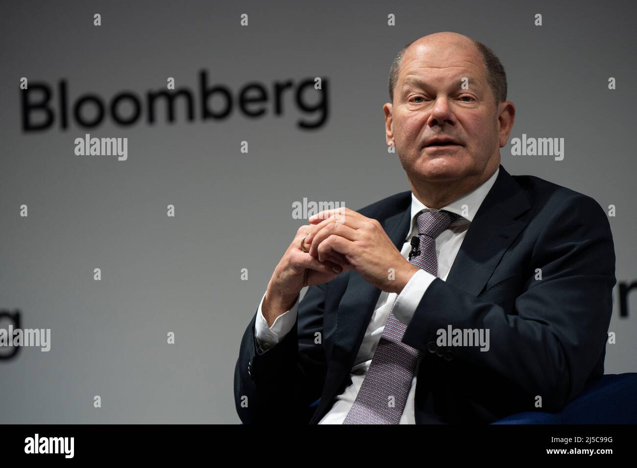 German Chancellor Olaf Scholz in London, February 2019  Photo by David Levenson/Alamy Stock Photo