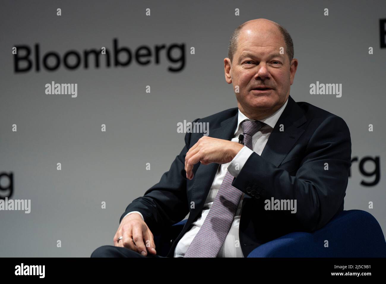 German Chancellor Olaf Scholz in London, February 2019  Photo by David Levenson/Alamy Stock Photo