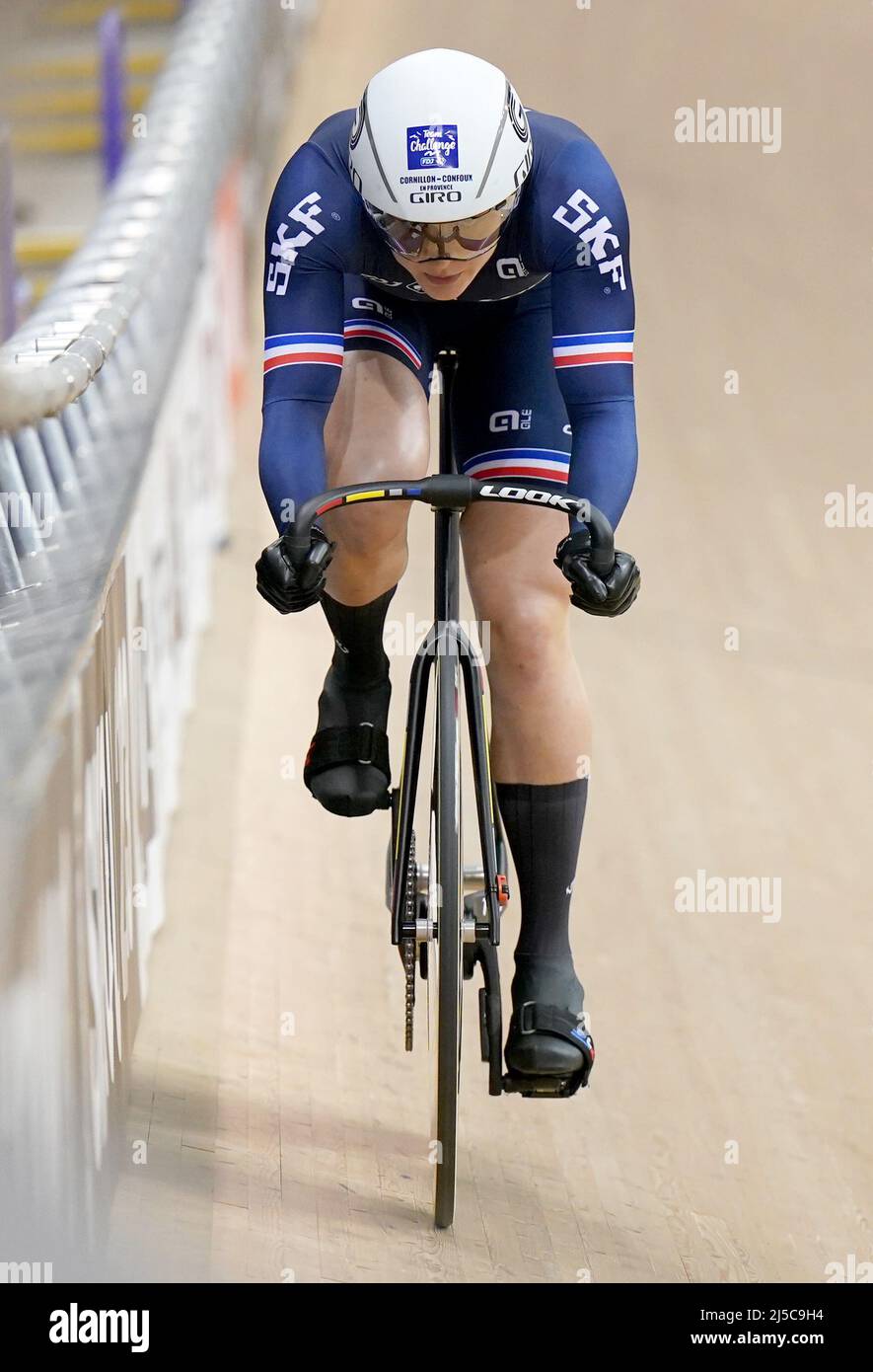 France’s Mathilde Gros in the Women’s Sprint Qualification during day